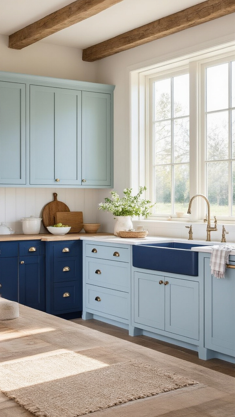 10. Add a Splash of Color with Painted Cabinets