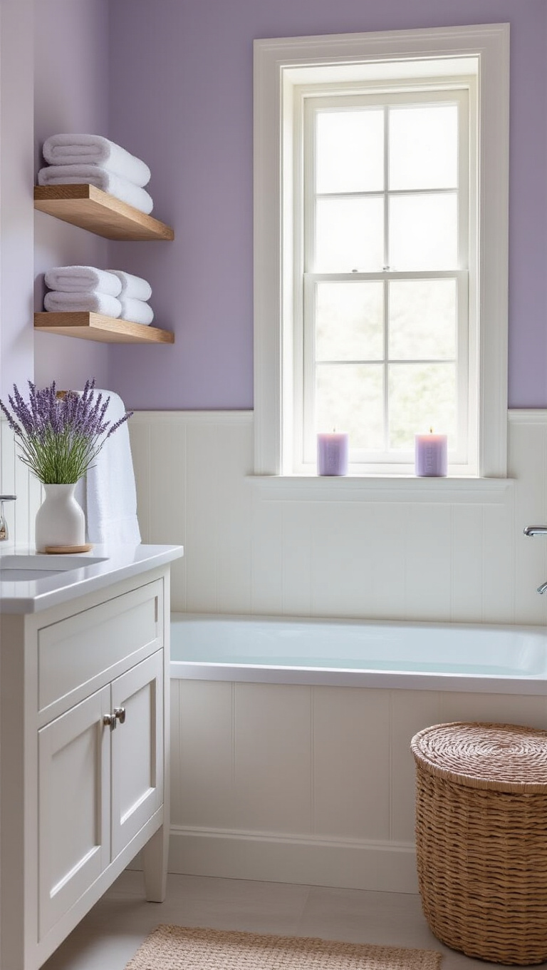 10. Elegant Lavender and Soft Whites