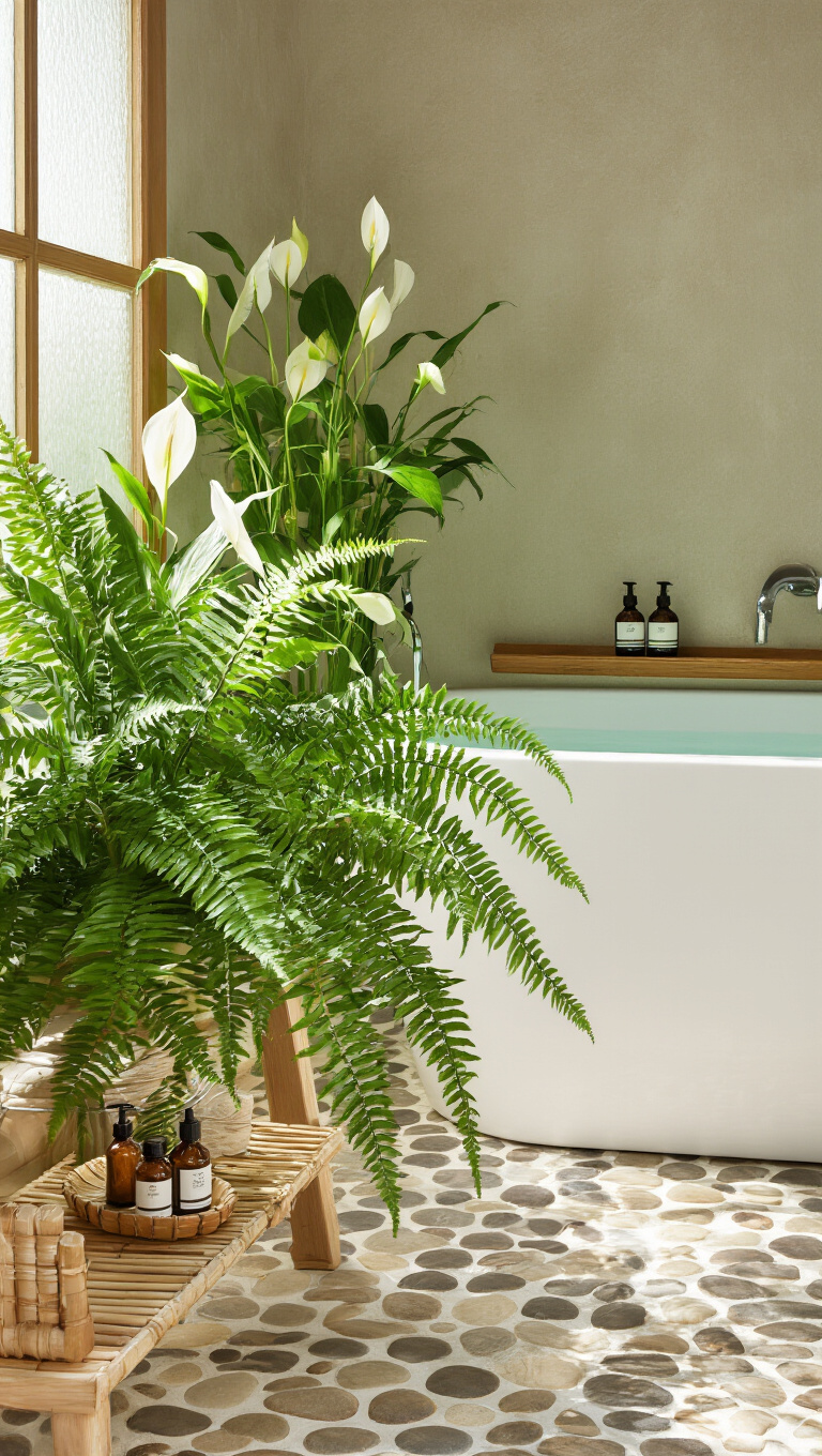 2. Infuse Spa-like Tranquility with Natural Elements