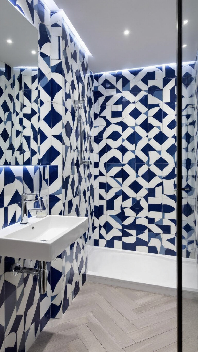 3. Opt for Bold Tile Patterns to Make a Statement