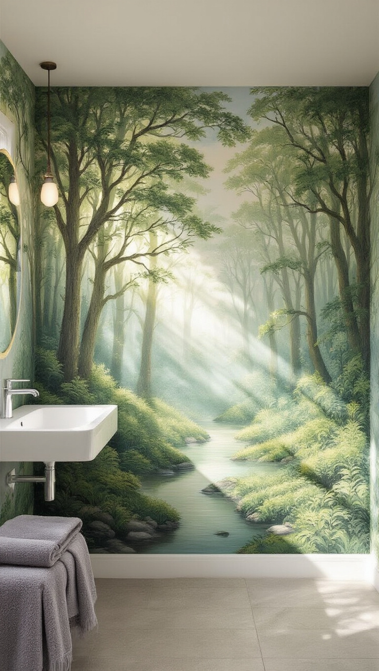 9. Transform with Artistic Wall Murals