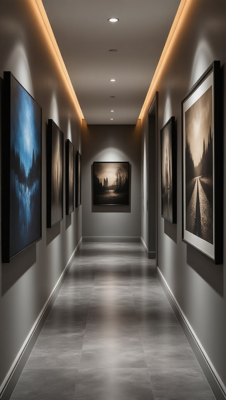 6. Accentuate with Dark Artwork and Photographic Prints