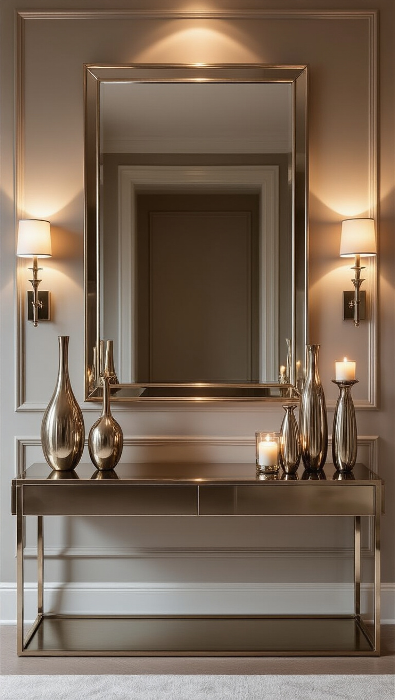 12. Glamorous Touch: Luxe Metallic Accents