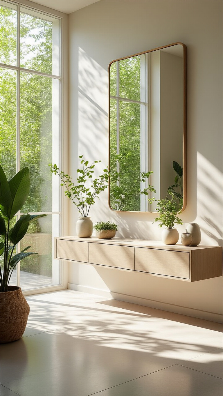 16. Natural Light Haven: Illuminated Reflective Surfaces