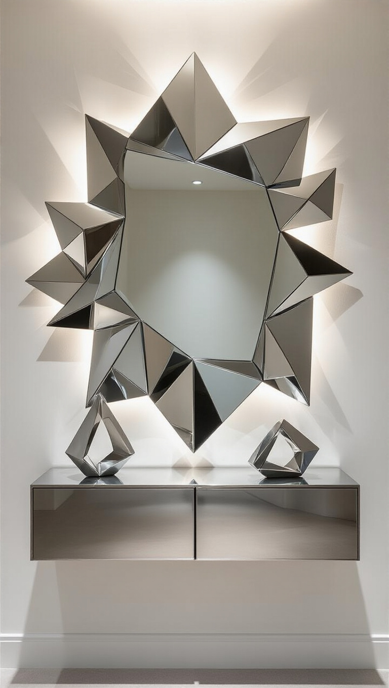 18. Geometric Delight: Angular Allure