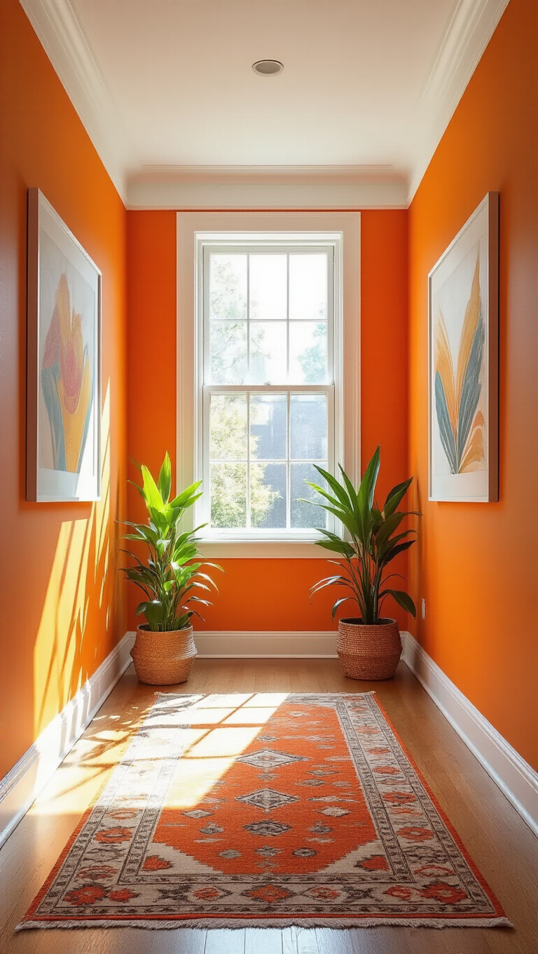 14. Energetic Orange for a Bold Impression