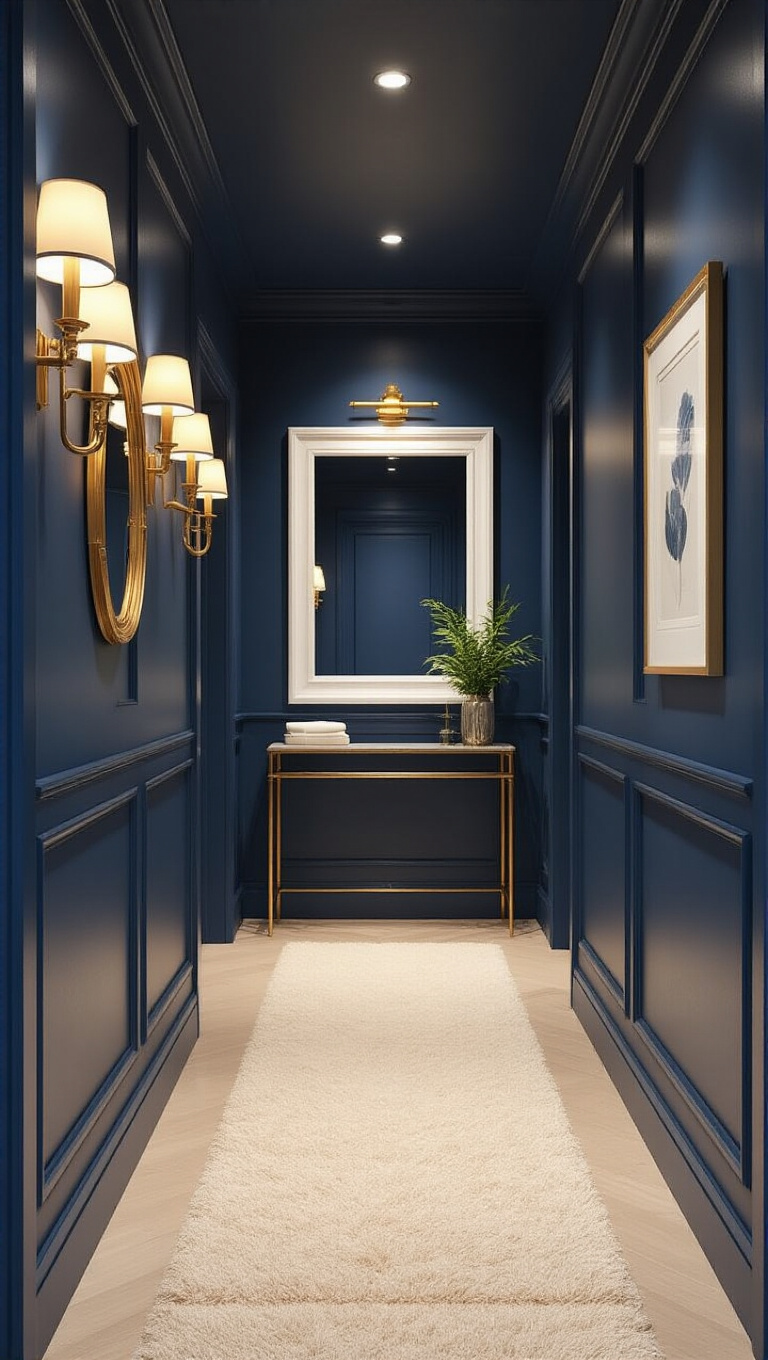 8. Create Depth with Rich Navy Tones