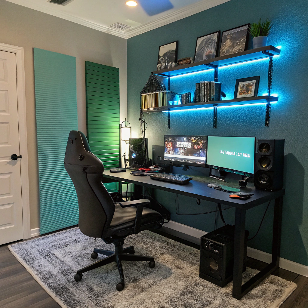 12. The Ultimate Gaming Sanctuary: Combining Comfort and Functionality