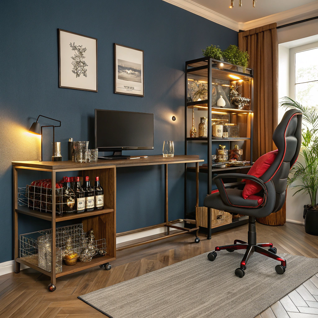 13. The Bar And Office Combo: A Match Made in Heaven