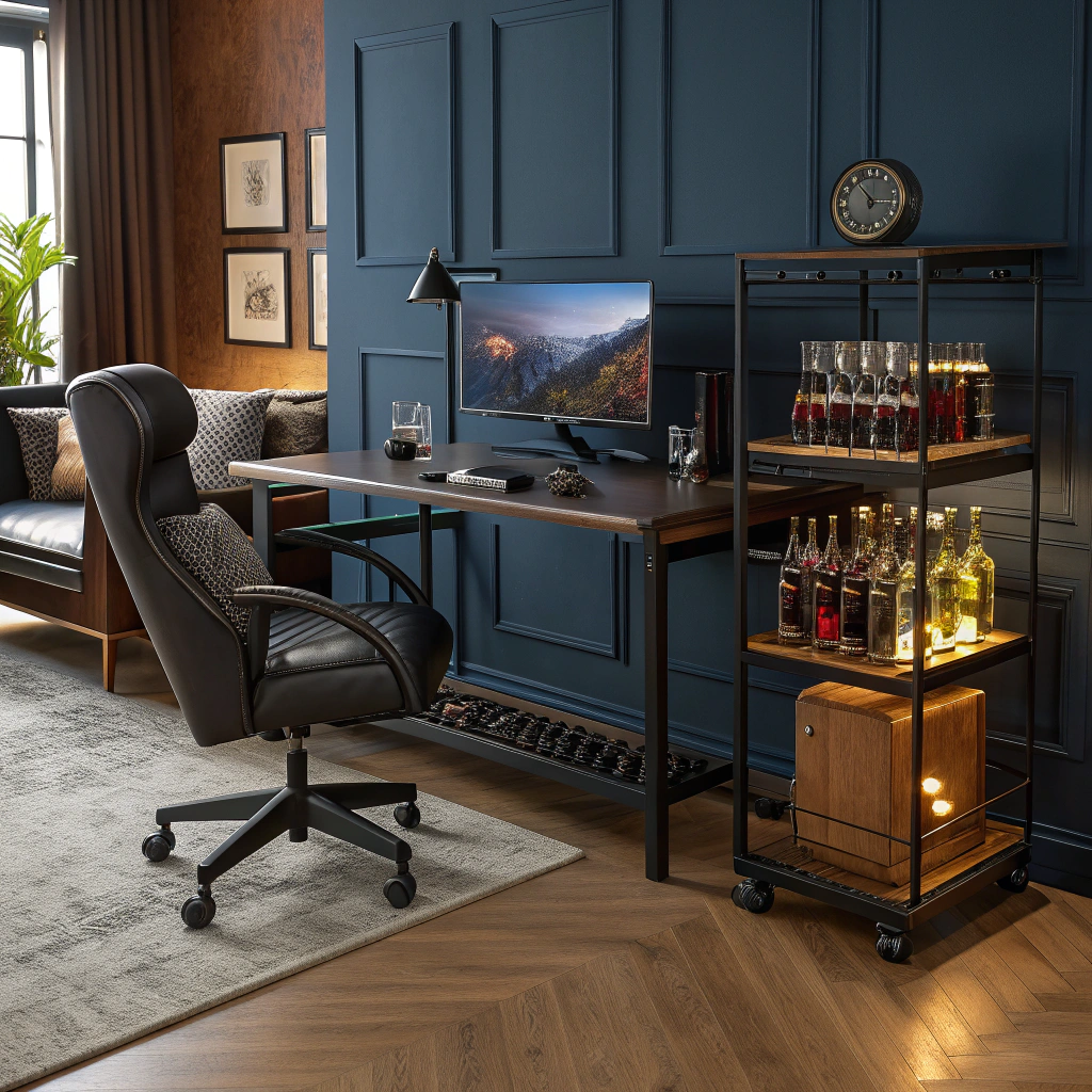 14. The Ultimate Bar and Office Combo