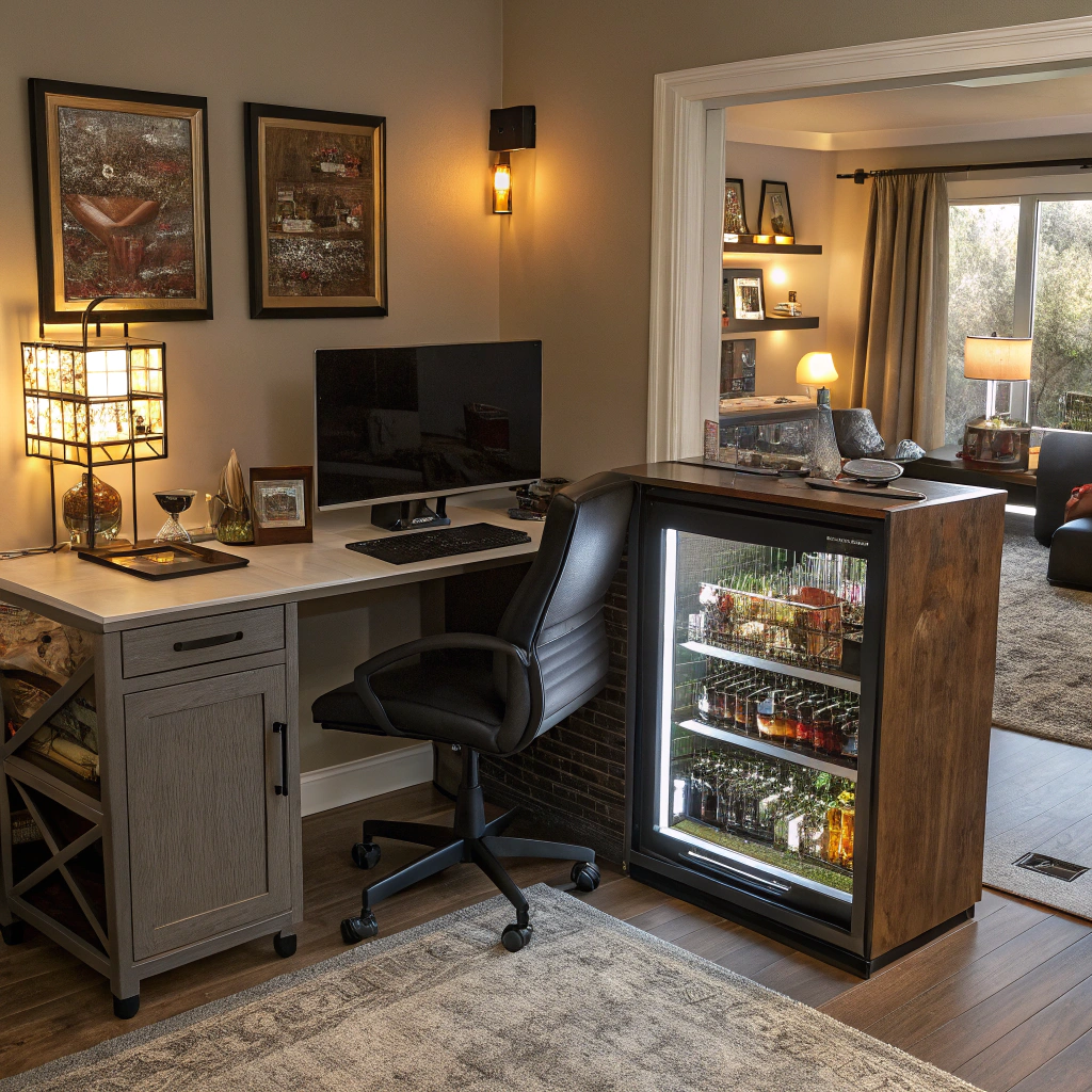 18. The Ultimate Bar and Office Combo