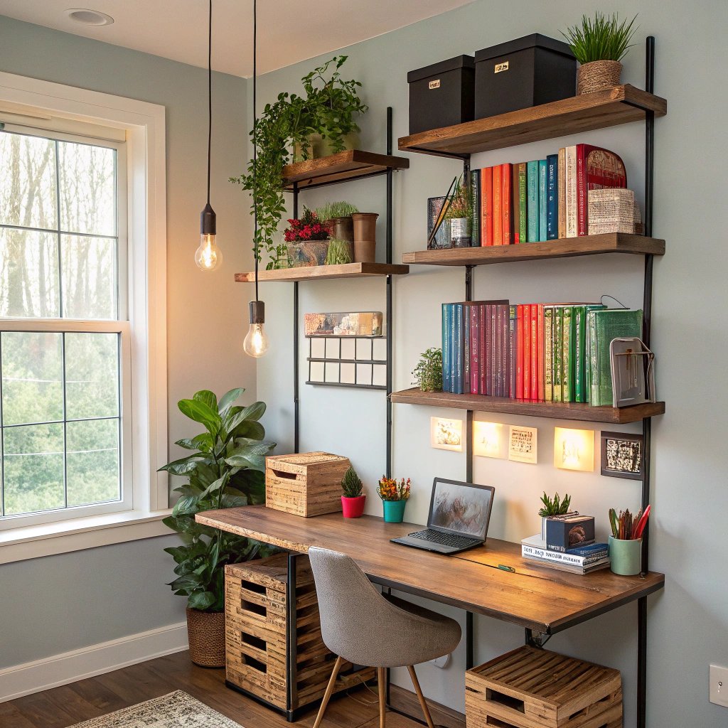 12. Creative Vertical Storage Solutions