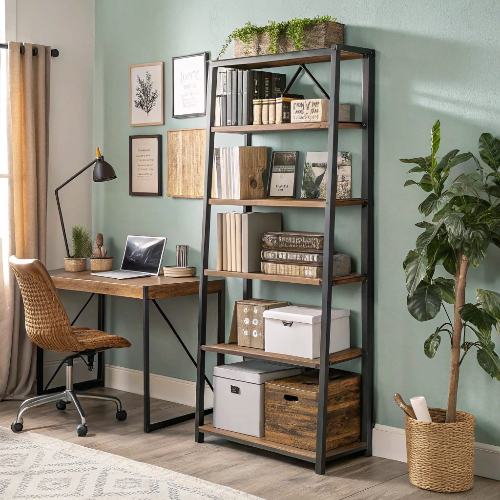 10. Utilize Vertical Space with Shelving Units