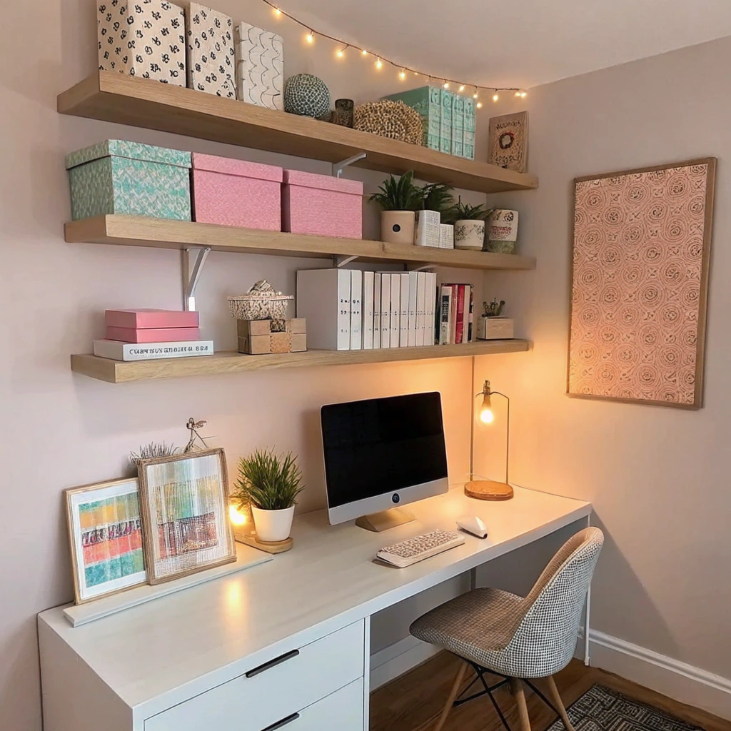 20. Utilize Vertical Space with Stylish Shelving