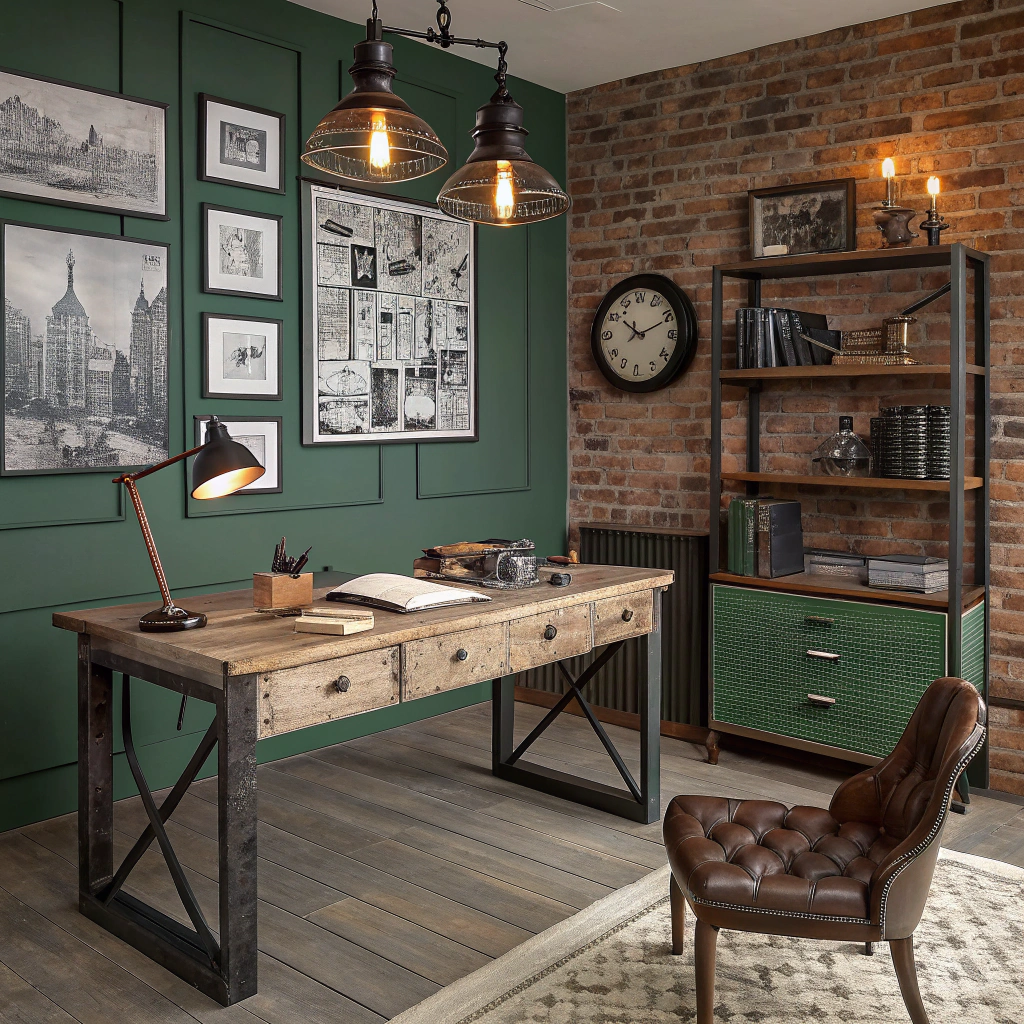 19. Embrace a Vintage Industrial Aesthetic