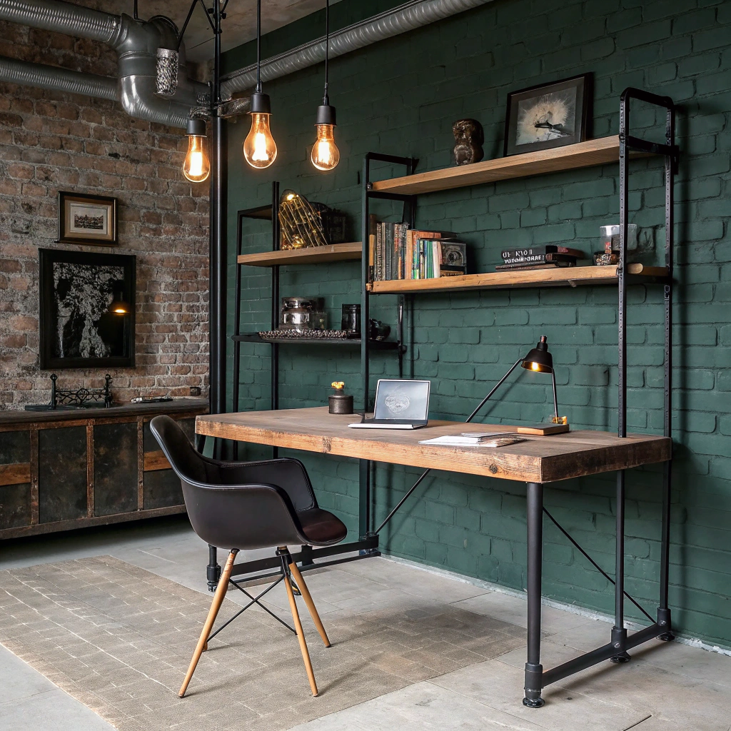 7. Industrial Chic Meets Functionality