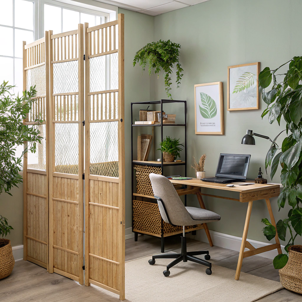 8. Clever Use of Home Office Partition Design Inspiration