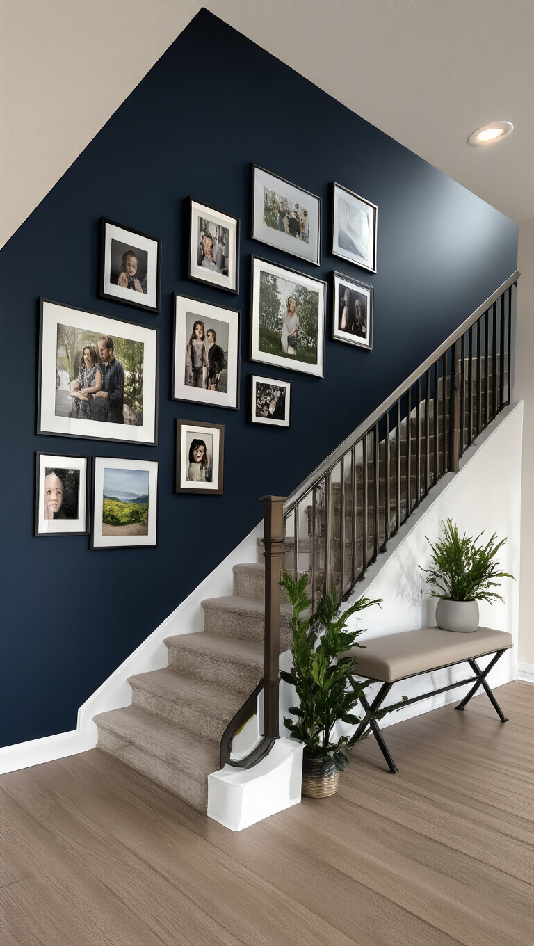 10. Frame Your Masterpieces with Dramatic Accent Walls