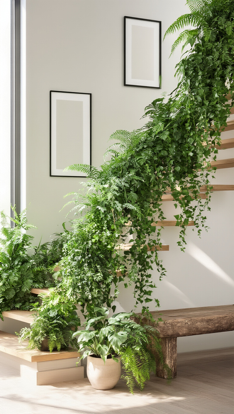 7. Add a Splash of Green with Living Art