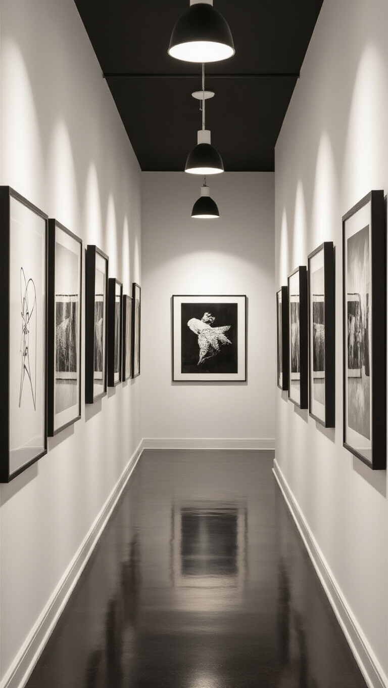 5. Creative Contrasts with Black and White Artwork