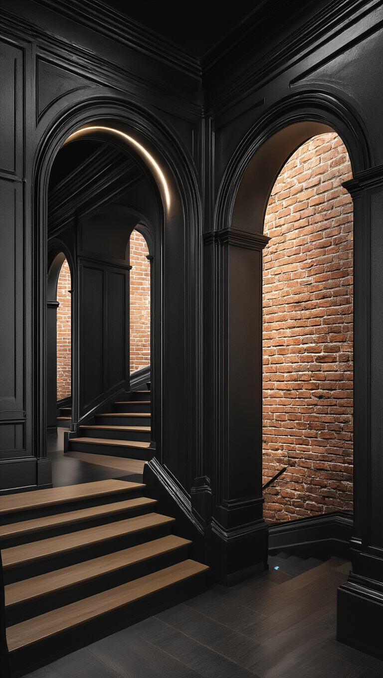 16. Highlighting Architectural Features with Black Walls