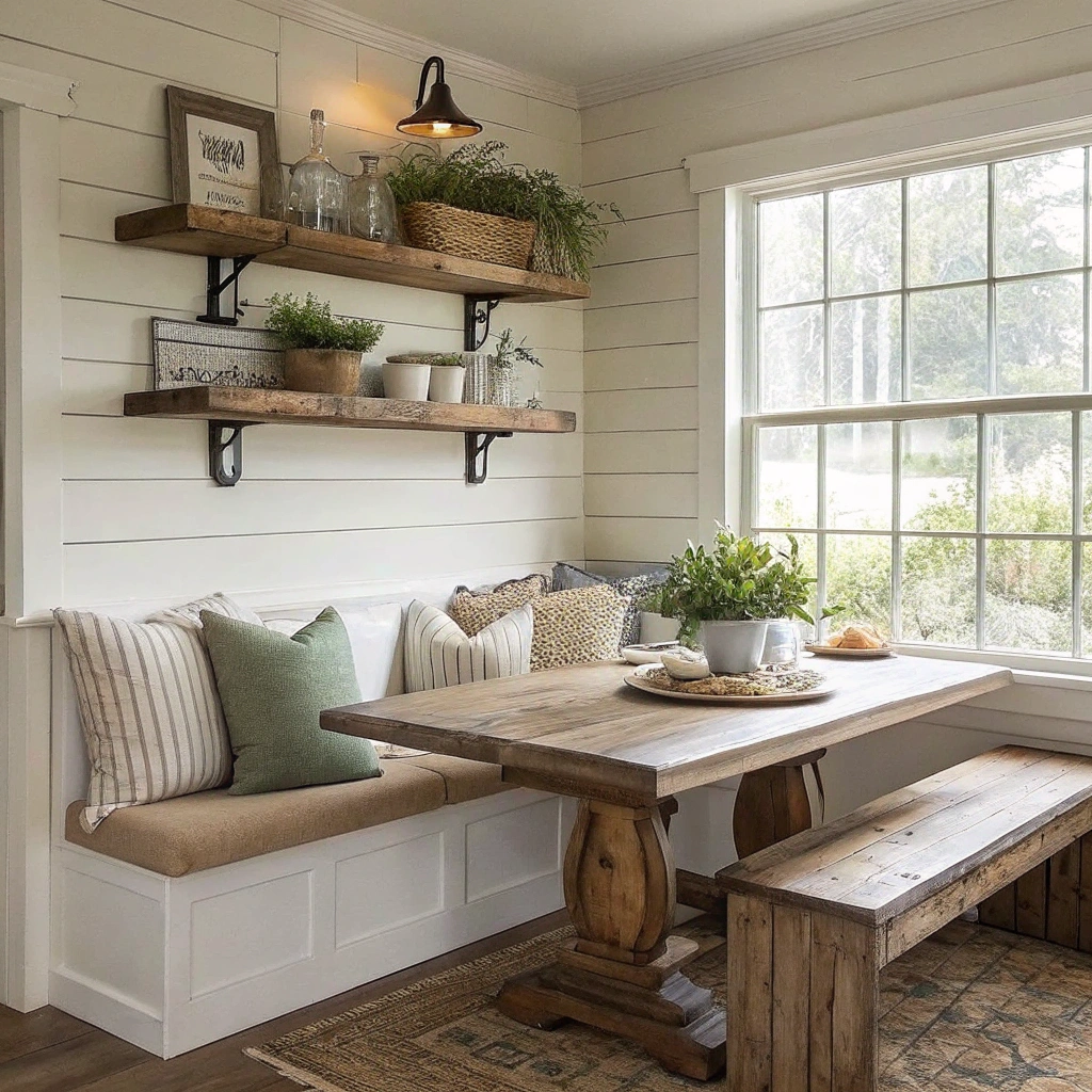 9. Embrace Cozy Companionship with Banquette Seating