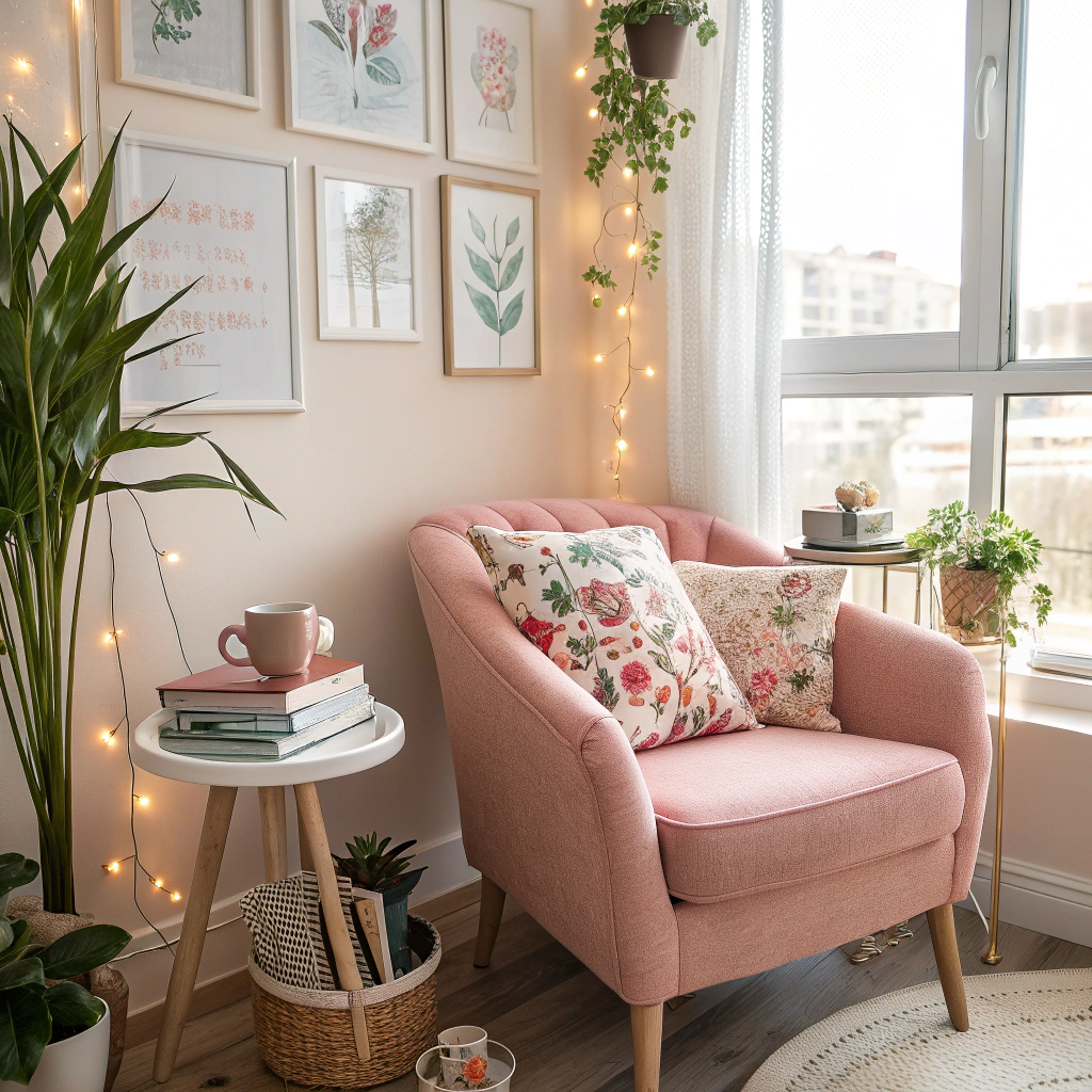 18. Cozy Reading Nook in Your Home Office
