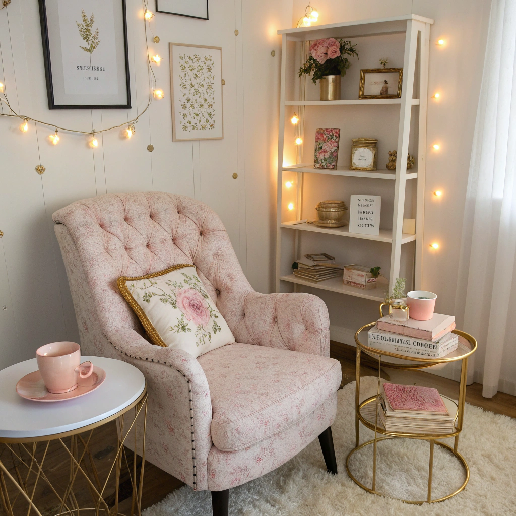 9. Chic and Cozy Reading Nook