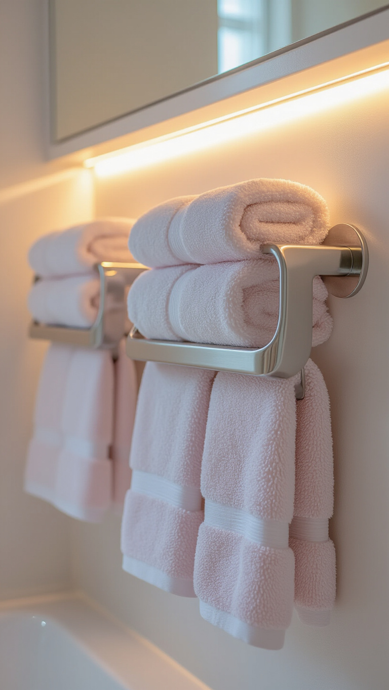10. Wall-Mounted Towel Loops: Neat and Tidy Solution
