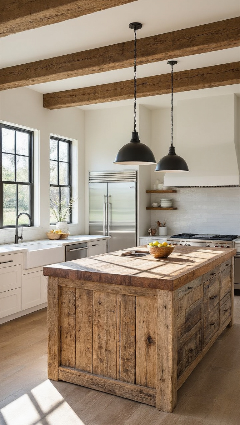 8. Reclaimed Wood Accents: Historic Charm with Modern Appeal