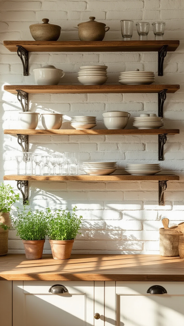 4. Add Open Shelving for Display