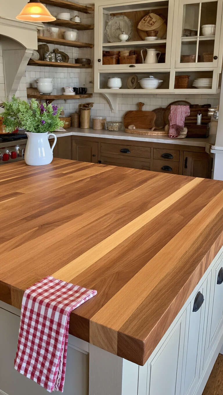 11. Infuse Personality with a Custom Butcher Block Island
