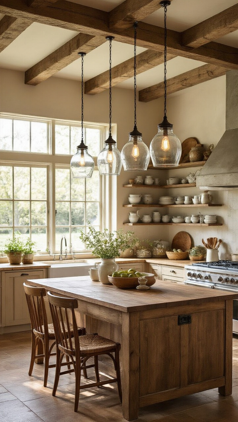 12. Illuminate with Glass Jar Pendants