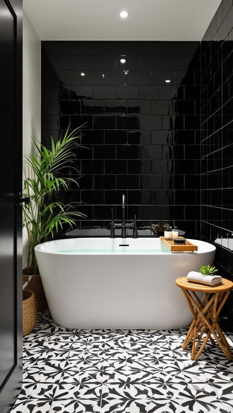 10. Bold Contrast with Monochrome Magic