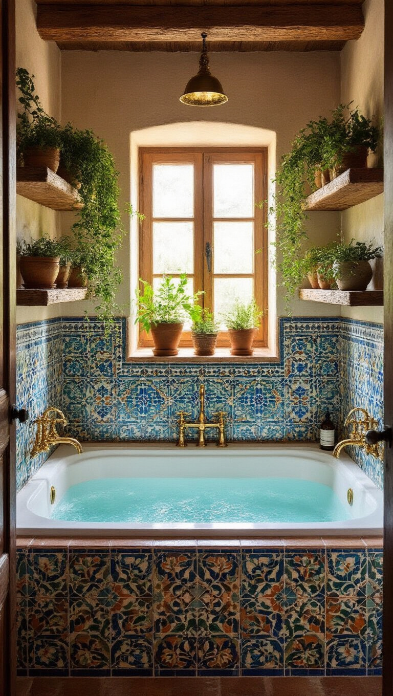 11. Mediterranean Vibes with Mosaic Tiles