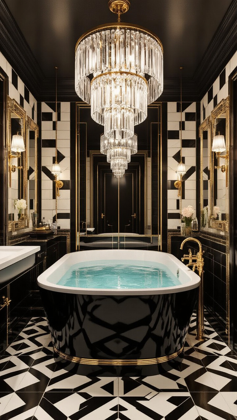 12. Art Deco Glamour with Geometric Patterns