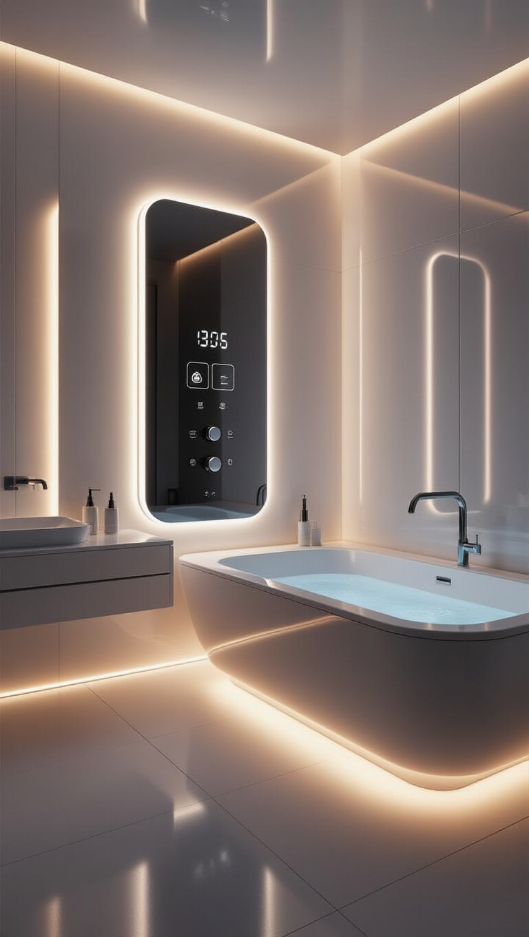 15. Futuristic Elegance with Sleek Smart Technology