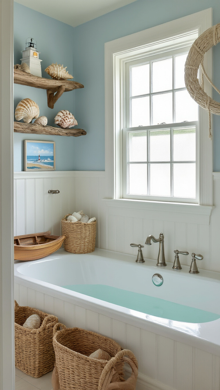 4. Coastal Charm with Nautical Accents