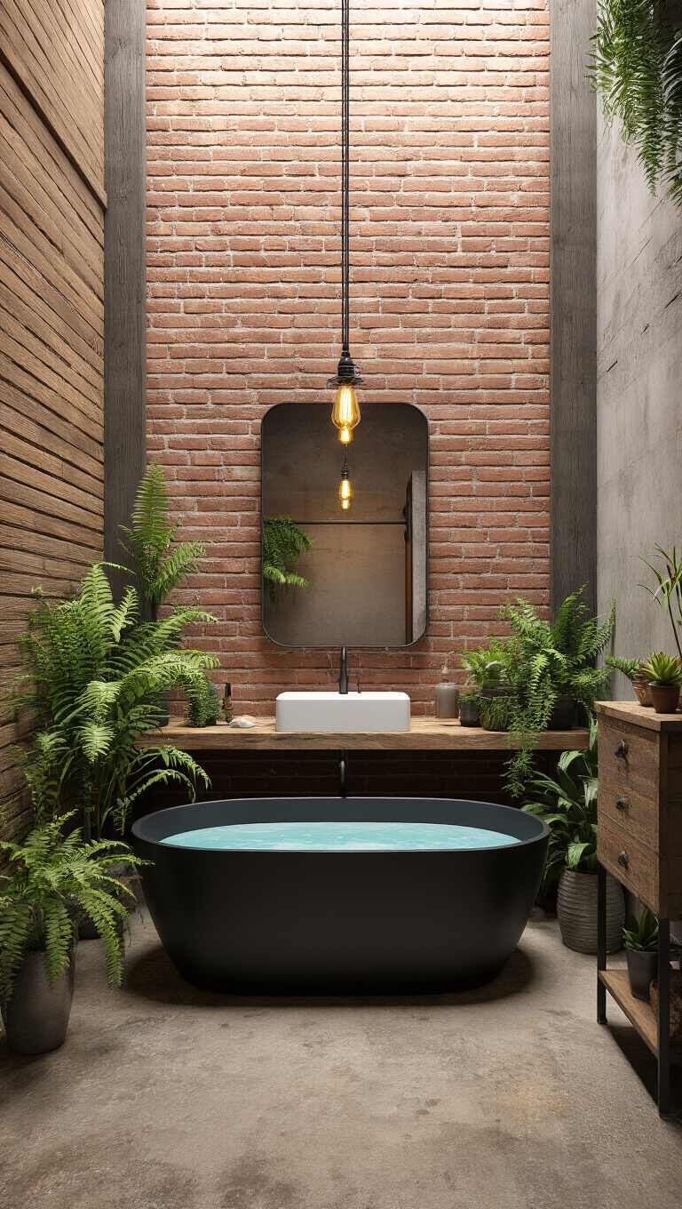 7. Urban Oasis with Modern Industrial Flair