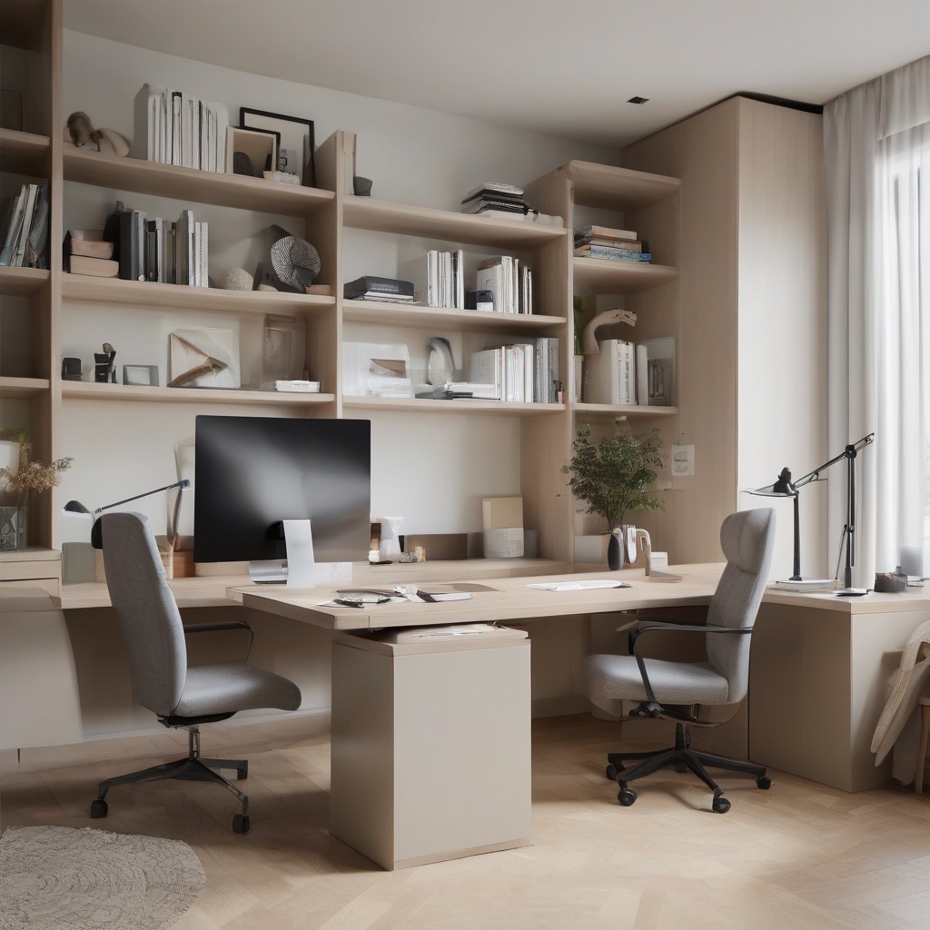 13. Maximizing Desk Space for Two