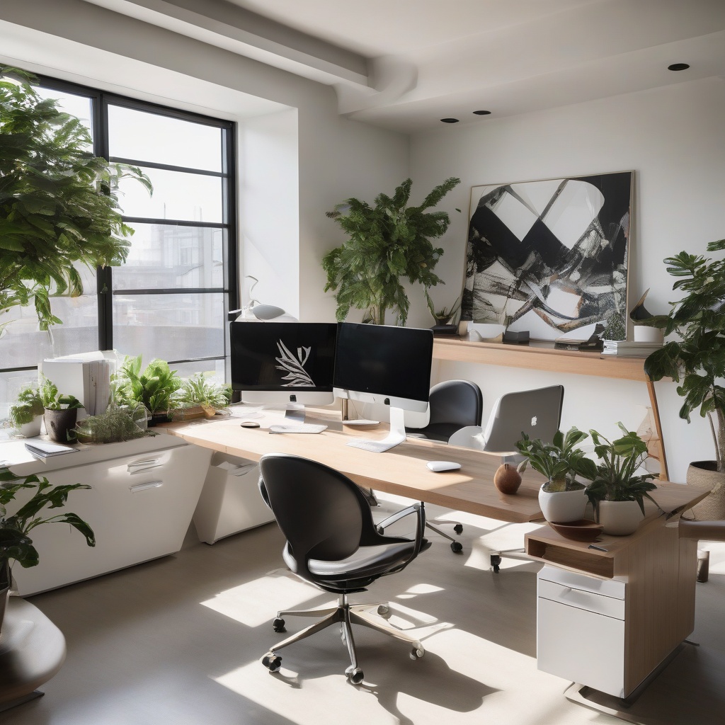 8. Maximizing Space with a Dual-Desk Home Office