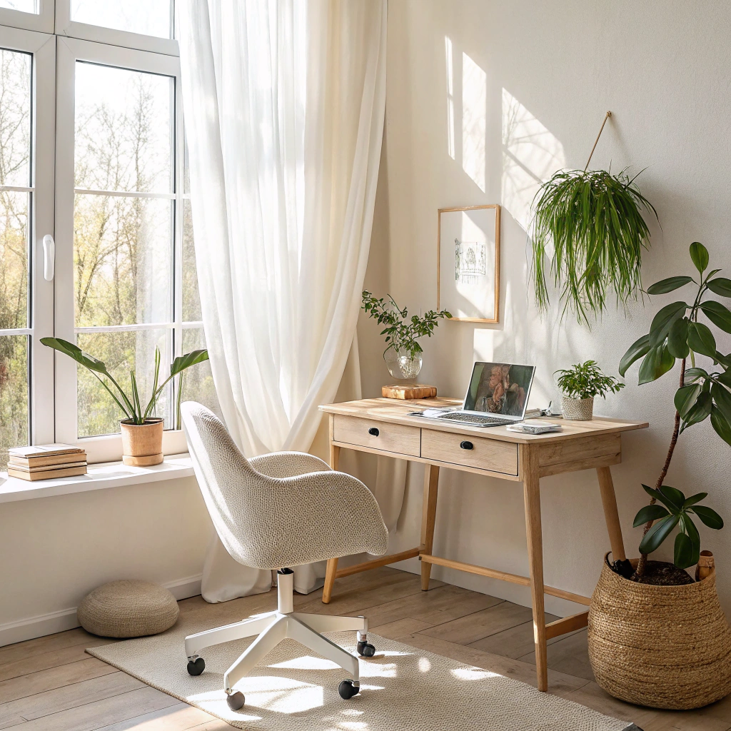 11. Embrace Natural Light for a Cheerful Home Office Space