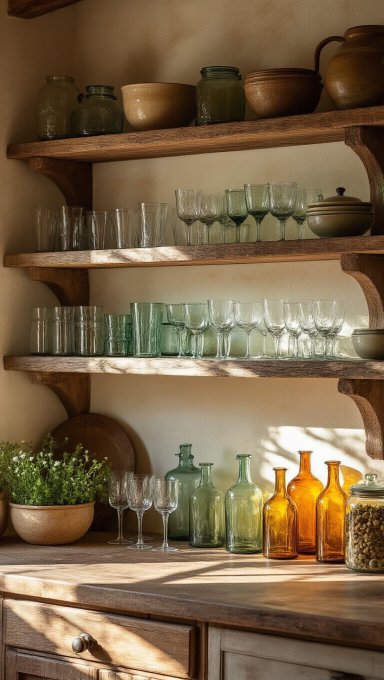 14. Vintage Glassware: Beauty in Simplicity
