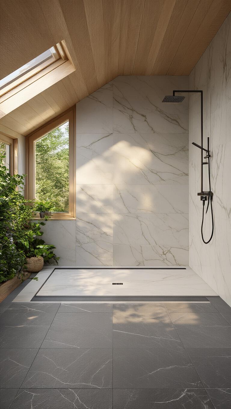 8. Opt for a Curbless Shower Design