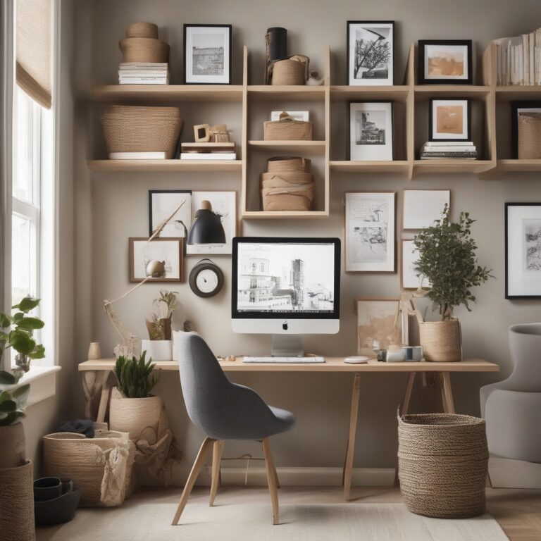 elevate_your_home_office_with_chic_wall_decor_and_clever_storage_solutions_featured