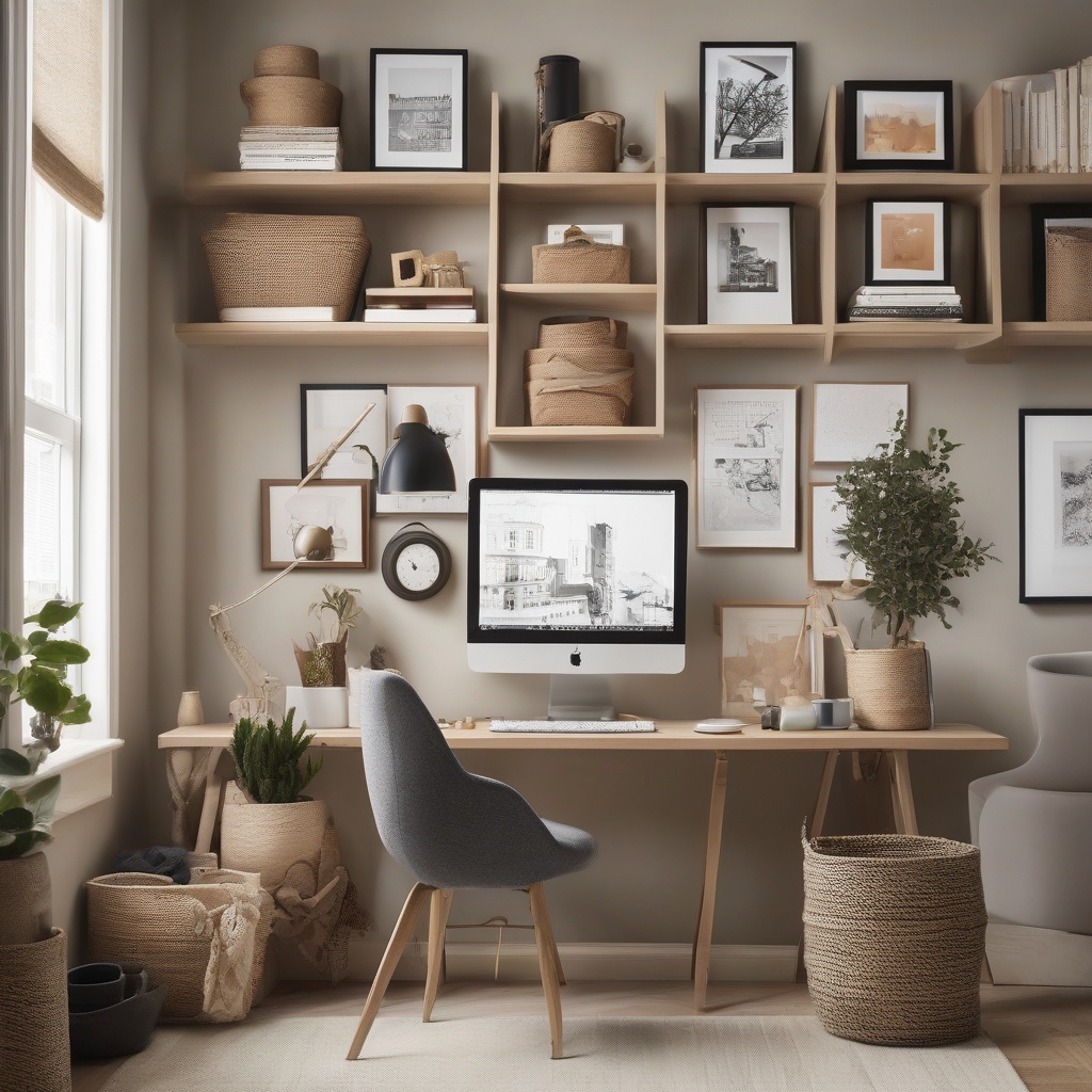 elevate_your_home_office_with_chic_wall_decor_and_clever_storage_solutions_featured