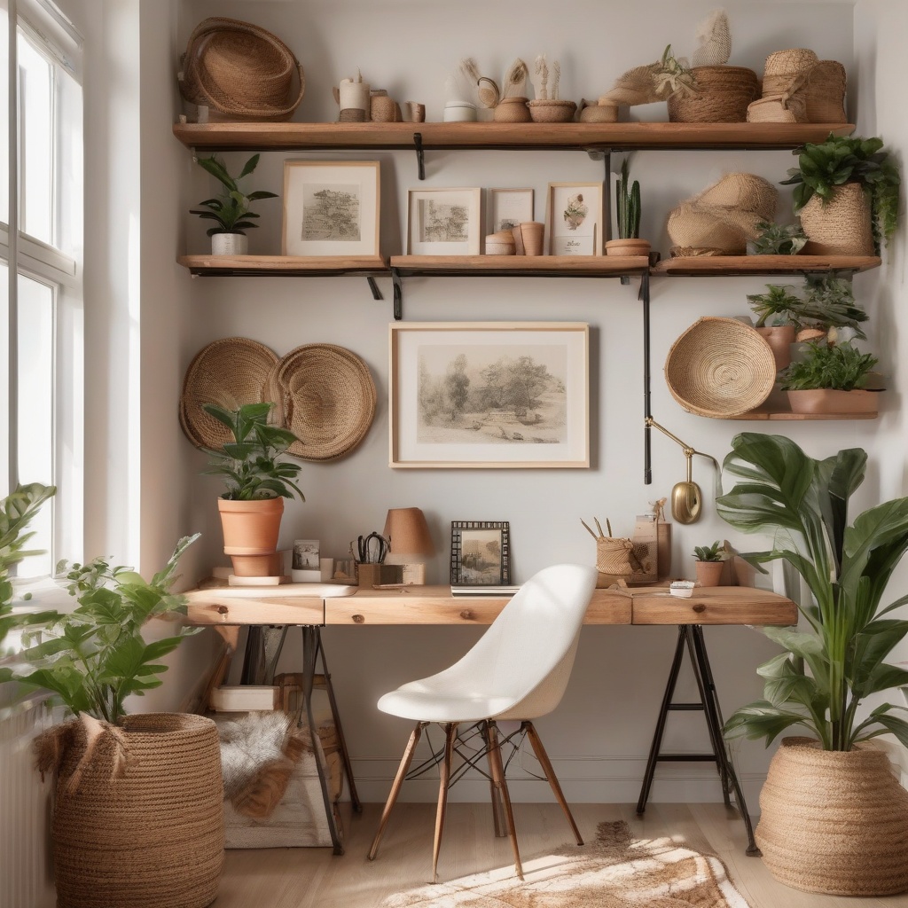 13. Feminine Home Offices with Clever Storage Solutions