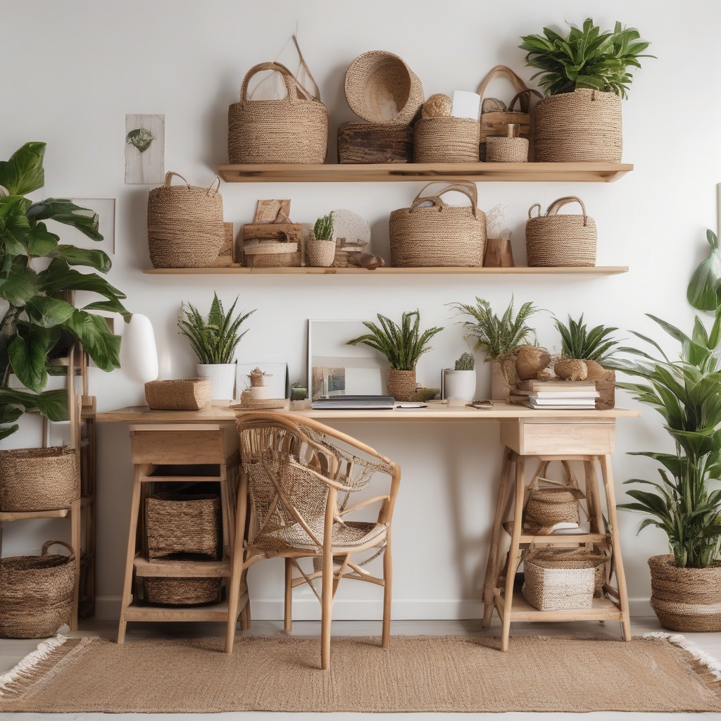 9. Embrace Feminine Flair with Woven Baskets