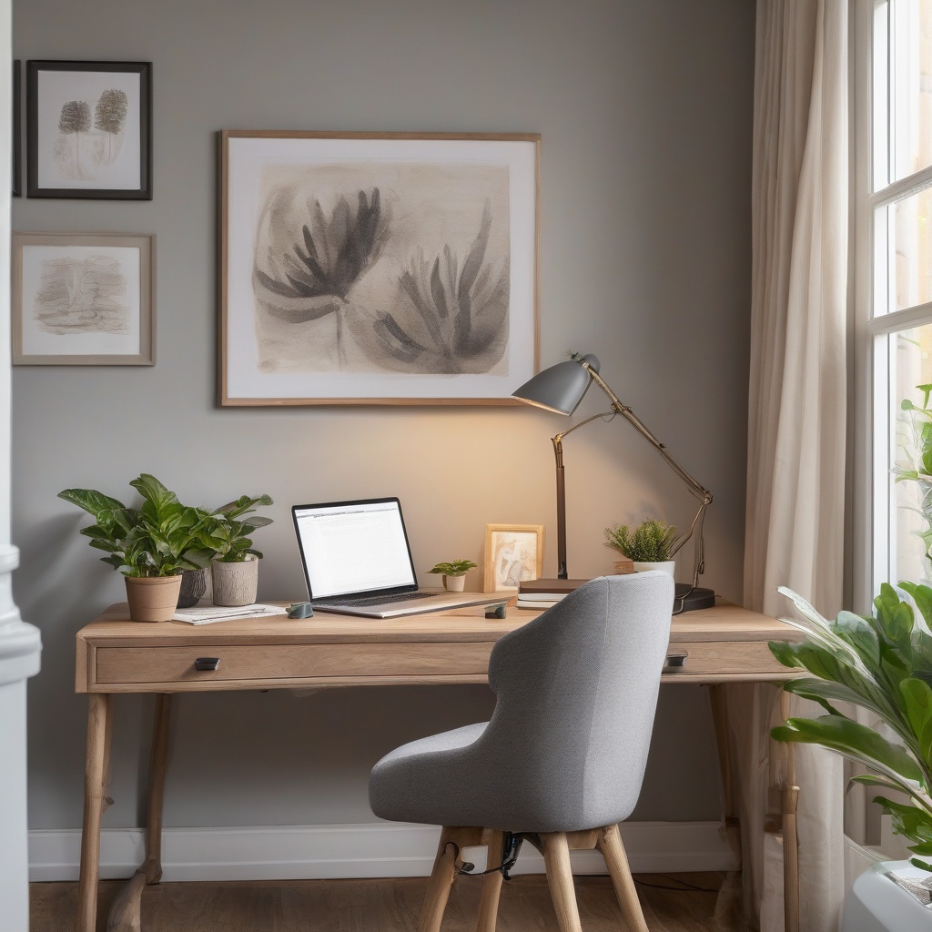 2. Cozy Desk Accessories and Decor