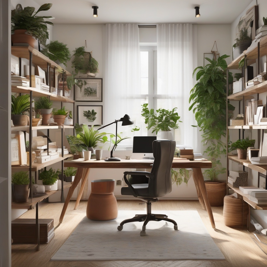 7. Maximize Your Desk Space with Creative Shelving